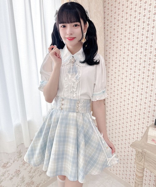 ROJITA(ロジータ)の「サイドリボンスカート(スカート・レディース・サックスブルー/パープル/グリーン・FREE)」の22枚目の写真