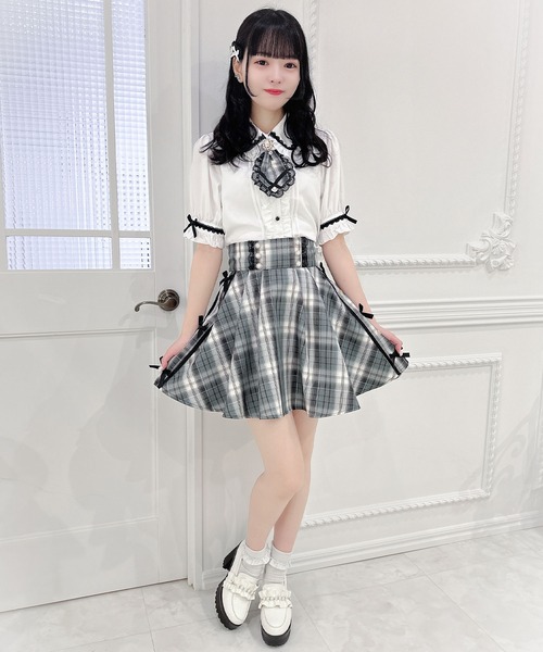 ROJITA(ロジータ)の「サイドリボンスカート(スカート・レディース・サックスブルー/パープル/グリーン・FREE)」の7枚目の写真