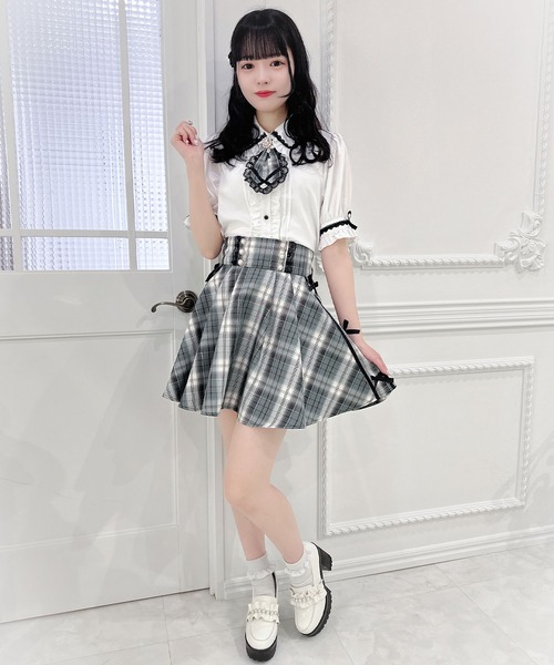 ROJITA(ロジータ)の「サイドリボンスカート(スカート・レディース・サックスブルー/パープル/グリーン・FREE)」の8枚目の写真