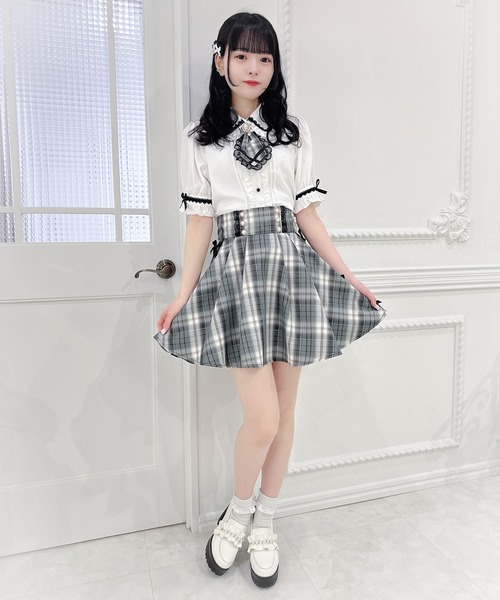 ROJITA(ロジータ)の「サイドリボンスカート(スカート・レディース・サックスブルー/パープル/グリーン・FREE)」の21枚目の写真