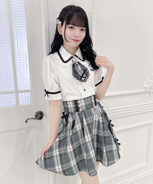 ROJITA(ロジータ)の「サイドリボンスカート(スカート・レディース・サックスブルー/パープル/グリーン・FREE)」の13枚目の写真