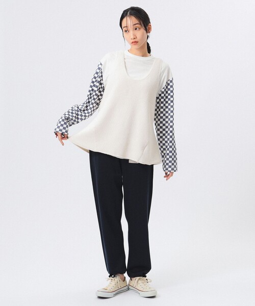 BEAMS BOY（ビームスボーイ）の「スイム アレンジ ベスト（ベスト・レディース・ネイビー/ホワイト系その他7・ONE SIZE）」の8枚目の写真