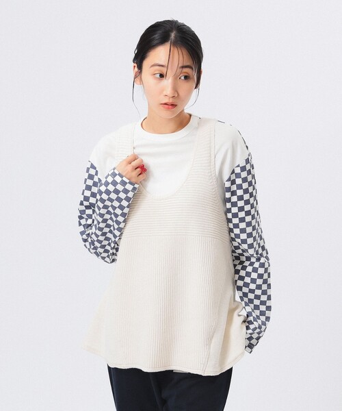 BEAMS BOY（ビームスボーイ）の「スイム アレンジ ベスト（ベスト・レディース・ネイビー/ホワイト系その他7・ONE SIZE）」の11枚目の写真