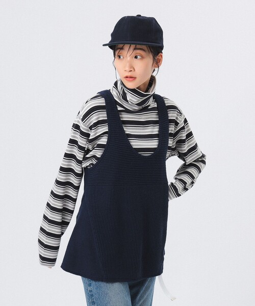 BEAMS BOY（ビームスボーイ）の「スイム アレンジ ベスト（ベスト・レディース・ネイビー/ホワイト系その他7・ONE SIZE）」の14枚目の写真