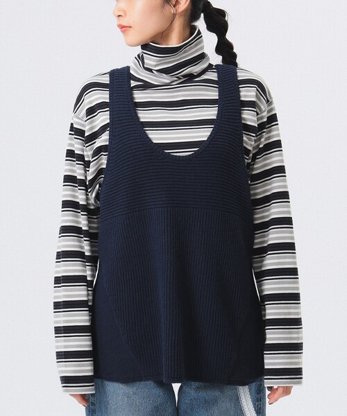 BEAMS BOY（ビームスボーイ）の「スイム アレンジ ベスト（ベスト・レディース・ネイビー/ホワイト系その他7・ONE SIZE）」の15枚目の写真