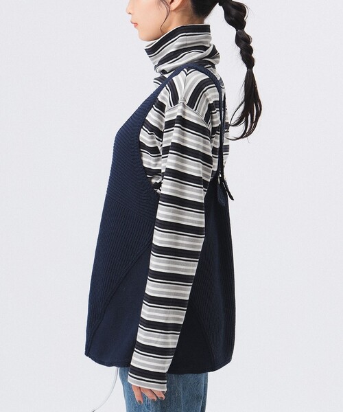 BEAMS BOY（ビームスボーイ）の「スイム アレンジ ベスト（ベスト・レディース・ネイビー/ホワイト系その他7・ONE SIZE）」の16枚目の写真