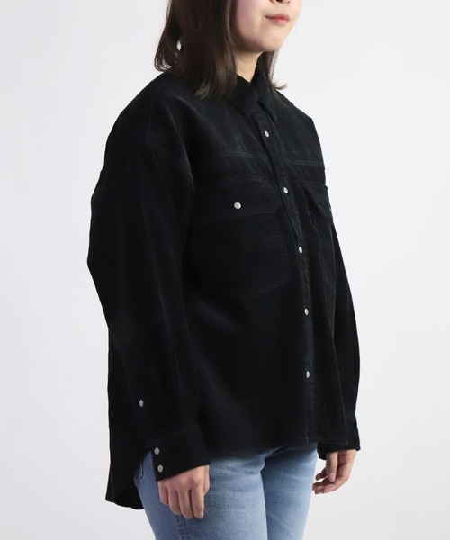 D.M.G.（ドミンゴ）の「[D.M.G. / ディーエムジー] 8Wコーデュロイ ワークシャツジャケット（その他アウター・レディース・ブラック/ベージュ/ライトグレー・2/3）」の14枚目の写真