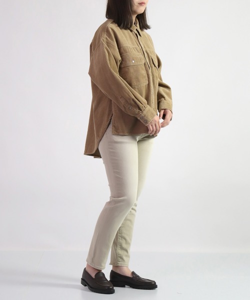 D.M.G.（ドミンゴ）の「[D.M.G. / ディーエムジー] 8Wコーデュロイ ワークシャツジャケット（その他アウター・レディース・ブラック/ベージュ/ライトグレー・2/3）」の20枚目の写真