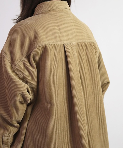 D.M.G.（ドミンゴ）の「[D.M.G. / ディーエムジー] 8Wコーデュロイ ワークシャツジャケット（その他アウター・レディース・ブラック/ベージュ/ライトグレー・2/3）」の9枚目の写真