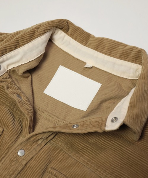 D.M.G.（ドミンゴ）の「[D.M.G. / ディーエムジー] 8Wコーデュロイ ワークシャツジャケット（その他アウター・レディース・ブラック/ベージュ/ライトグレー・2/3）」の12枚目の写真