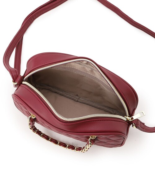 grove（グローブ）の「◆チェーンハンドルミニショルダー（ショルダーバッグ・レディース・ダークブラウン系1/ワインレッド/ブラック系3/ブラック・00）」の9枚目の写真