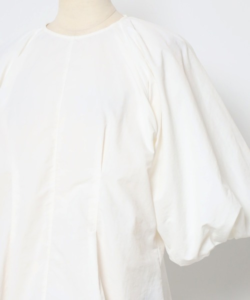 定価3.5万【美品✨】サイ ノーカラーブラウス ブザムシャツ バルーンスリーブ 定価3.5万【美品✨】サイ ノーカラーブラウス ブザムシャツ
