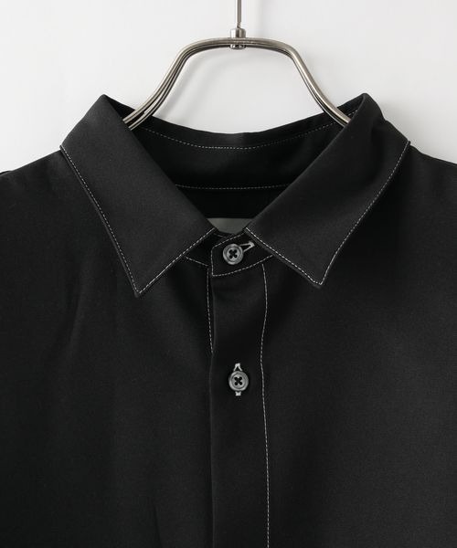 LOWRYS FARM（ローリーズファーム）の「トップステッチシャツＬＳ　144160（シャツ/ブラウス・メンズ・ブラウン/ブラック・MEDIUM/LARGE）」の10枚目の写真