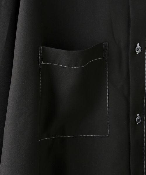 LOWRYS FARM（ローリーズファーム）の「トップステッチシャツＬＳ　144160（シャツ/ブラウス・メンズ・ブラウン/ブラック・MEDIUM/LARGE）」の9枚目の写真