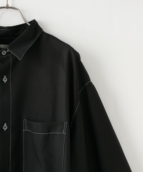 LOWRYS FARM（ローリーズファーム）の「トップステッチシャツＬＳ　144160（シャツ/ブラウス・メンズ・ブラウン/ブラック・MEDIUM/LARGE）」の6枚目の写真