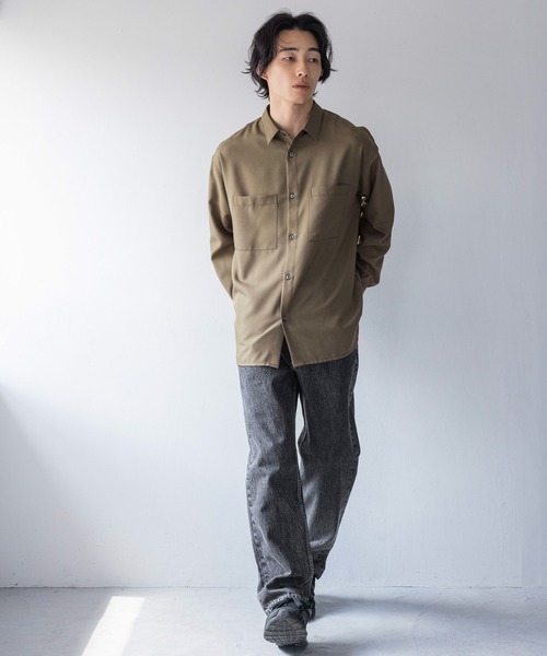 LOWRYS FARM（ローリーズファーム）の「トップステッチシャツＬＳ　144160（シャツ/ブラウス・メンズ・ブラウン/ブラック・MEDIUM/LARGE）」の16枚目の写真