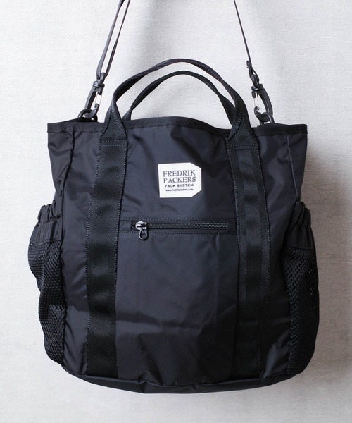 FREDRIK PACKERS(フレドリックパッカーズ)の「『FREDRIK PACKERS』マザーズバッグ 210D TIPI TOTE BAG 210デニール ティピ トートバッグ(トートバッグ・レディース・ベージュ/ブラック/チャコールグレー・FREE)」の14枚目の写真