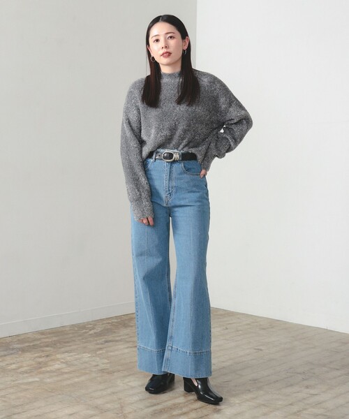 BEAMS HEART（ビームスハート）の「ラメシャギー ニット プルオーバー（ニット/セーター・レディース・オフホワイト/グレー/サックスブルー/ピンク・FREE）」の22枚目の写真