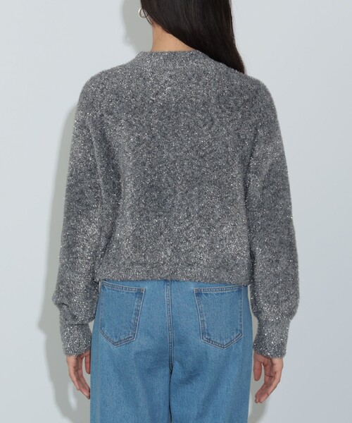 BEAMS HEART（ビームスハート）の「ラメシャギー ニット プルオーバー（ニット/セーター・レディース・オフホワイト/グレー/サックスブルー/ピンク・FREE）」の6枚目の写真