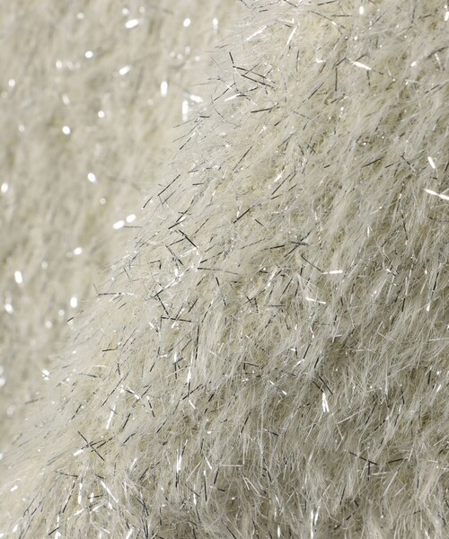 BEAMS HEART（ビームスハート）の「ラメシャギー ニット プルオーバー（ニット/セーター・レディース・オフホワイト/グレー/サックスブルー/ピンク・FREE）」の10枚目の写真