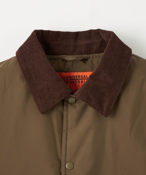UNIVERSAL OVERALL(ユニバーサルオーバーオール)の「【別注】<UNIVERSAL OVERALL>コーデュロイ パファージャケット / キッズ 100cm-130cm(ブルゾン・キッズ・ブラック/オリーブ・XS(100-110cm)/S(120-130cm))」の7枚目の写真