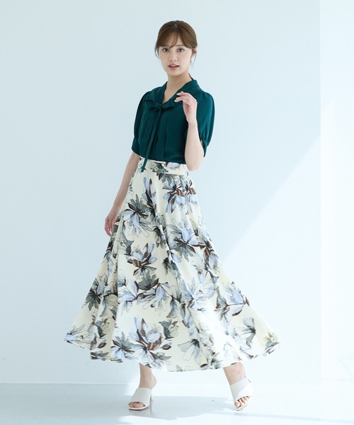 Andemiu(アンデミュウ)の「【2025SS新色/WEB限定カラー】2WAYボウタイブラウス140088(シャツ/ブラウス・レディース・ブラック/キャメル/ブルー/オフホワイト/ブルーグリーン/ネイビー/ベージュ/ダークグリーン/ライトグレー・FREE)」の20枚目の写真