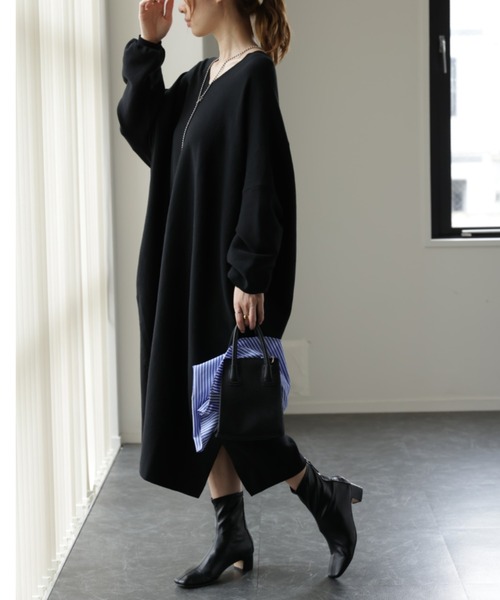 コクーン型ワンピ」ニット（ワンピース）｜HUG.U（ハグユー）の