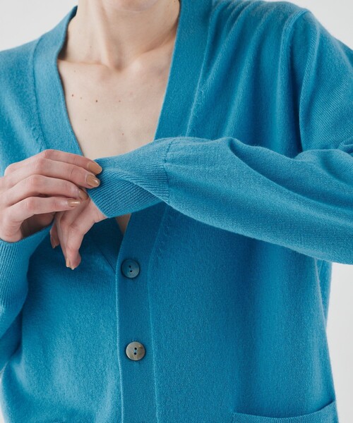 セール】スコットランドカシミヤ Vネックカーディガン（カーディガン