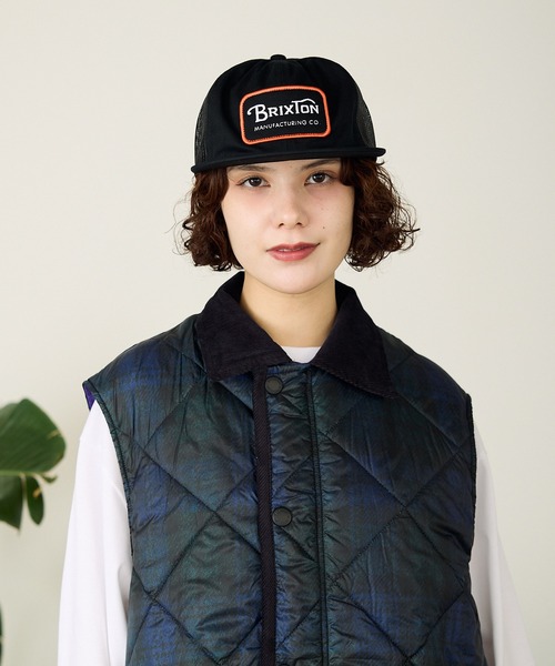 BRIXTON（ブリクストン）の「BRIXTON/ブリクストン GRADE HP TRUCKER HAT キャップ 2026新作　再入荷（キャップ・メンズ・ブラック/グリーン・ONE SIZE）」の18枚目の写真