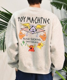 【ムラサキスポーツ限定】TOY MACHINE/トイマシーン スウェット/トレーナー オーバーサイズ バックプリント 裏起毛 MTMFESW5