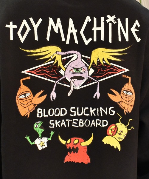 TOY　MACHINE（トイ　マシーン）の「【ムラサキスポーツ限定】TOY MACHINE/トイマシーン スウェット/トレーナー オーバーサイズ バックプリント 裏起毛 MTMFESW5（スウェット・メンズ・アッシュグレー/ブラック・M/L/XL）」の16枚目の写真