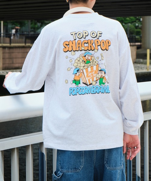 WEGO（ウィゴー）の「WEGO/ボーイズグラフィックBIG T（Tシャツ/カットソー・メンズ・ライトグレー/ホワイト/ブルー・LARGE/MEDIUM）」の11枚目の写真