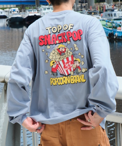 WEGO（ウィゴー）の「WEGO/ボーイズグラフィックBIG T（Tシャツ/カットソー・メンズ・ライトグレー/ホワイト/ブルー・LARGE/MEDIUM）」の10枚目の写真