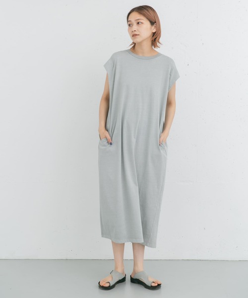 EKAL（エカル）の「製品染めカットワンピース（ワンピース・レディース・グレー系その他/ブルー/ベージュ系その他・ONE）」の21枚目の写真