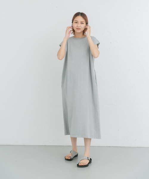 EKAL（エカル）の「製品染めカットワンピース（ワンピース・レディース・グレー系その他/ブルー/ベージュ系その他・ONE）」の22枚目の写真