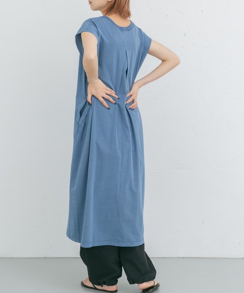 EKAL（エカル）の「製品染めカットワンピース（ワンピース・レディース・グレー系その他/ブルー/ベージュ系その他・ONE）」の6枚目の写真