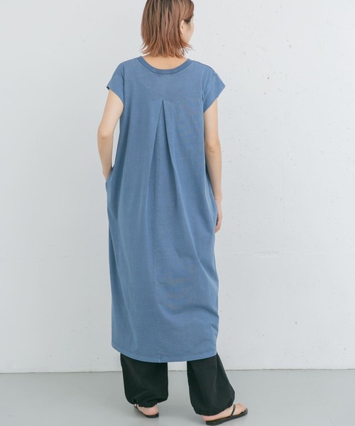 EKAL（エカル）の「製品染めカットワンピース（ワンピース・レディース・グレー系その他/ブルー/ベージュ系その他・ONE）」の7枚目の写真