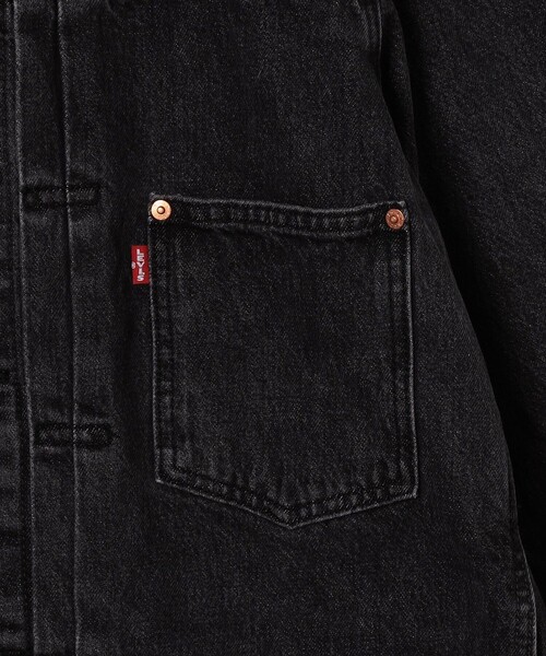 Levi's（リーバイス）の「限定展開 Levi's/リーバイス TYPE I トラッカージャケット ブラック STONEWASH / TYPE ⅠTRUCKER-BLK / A3174-0000（ブルゾン・メンズ・ブラック・LARGE/X-LARGE/MEDIUM/SMALL）」の7枚目の写真
