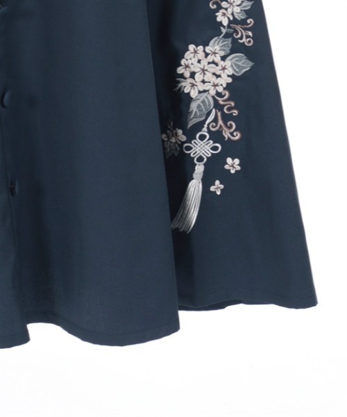 axes femme（アクシーズファム）の「ジャスミン刺繍スカート（スカート・レディース・ワイン/ブルーグリーン/ネイビー・FREE）」の11枚目の写真