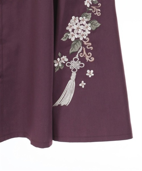 axes femme（アクシーズファム）の「ジャスミン刺繍スカート（スカート・レディース・ワイン/ブルーグリーン/ネイビー・FREE）」の18枚目の写真