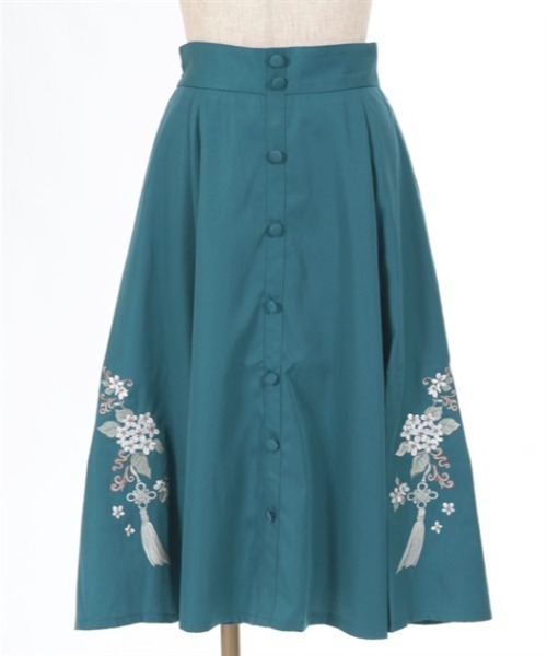 axes femme（アクシーズファム）の「ジャスミン刺繍スカート（スカート