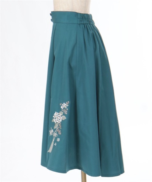 axes femme（アクシーズファム）の「ジャスミン刺繍スカート（スカート・レディース・ワイン/ブルーグリーン/ネイビー・FREE）」の22枚目の写真