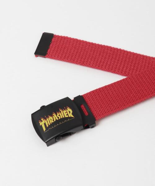 ITEMS URBANRESEARCH（アイテムズ アーバンリサーチ）の「THRASHER　Color Print Belt（ベルト・メンズ・ブラック/レッド/イエロー・-）」の4枚目の写真