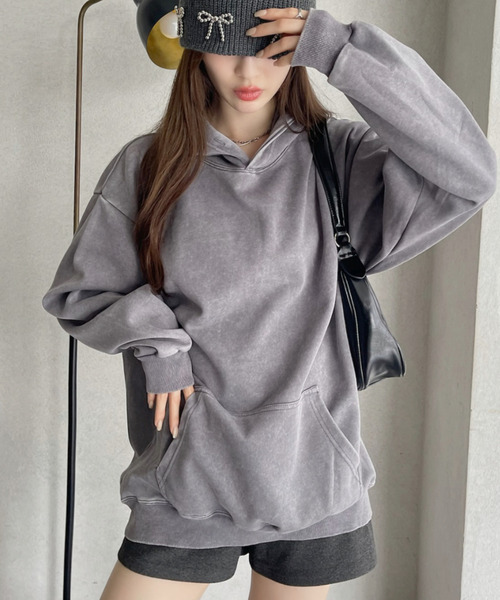 Ada.（エイダ）の「ケミカルオーバーダイ スウェット（スウェット・レディース・ベージュ/グレー/ブラック・FREE）」の3枚目の写真