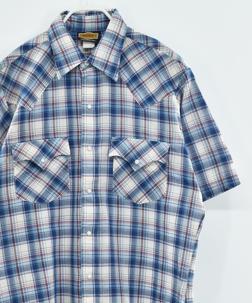 【ヴィンテージ古着】HOLT Quality Western Wear ショートスリーブ ウエスタンシャツ（シャツ/ブラウス）｜VINTAGE（ヴィンテージ）
