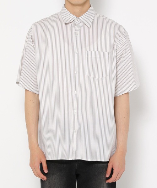 セール】【LURAKU】Half Sleeve Regular Collar Shirt - ルーズ