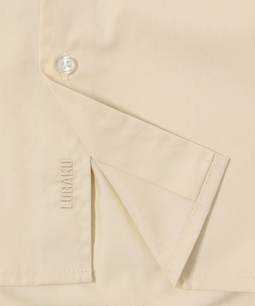 LURAKU（ルラク）の「【LURAKU】Half Sleeve Regular Collar Shirt - ルーズ半袖レギュラーカラーシャツ（シャツ/ブラウス・メンズ・ブルー/ライトベージュ/ストライプ・LARGE/MEDIUM/SMALL）」の10枚目の写真