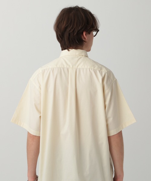LURAKU（ルラク）の「【LURAKU】Half Sleeve Regular Collar Shirt - ルーズ半袖レギュラーカラーシャツ（シャツ/ブラウス・メンズ・ブルー/ライトベージュ/ストライプ・LARGE/MEDIUM/SMALL）」の22枚目の写真