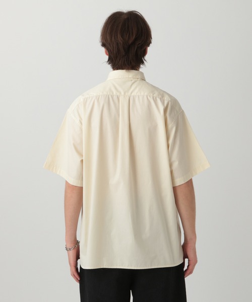 ルーズ ストライプ シャツ 2色 半袖 カジュアル トップス nr9728 SANYO L SIZE｜【L】【カタログ掲載品】【ウォッシャブル