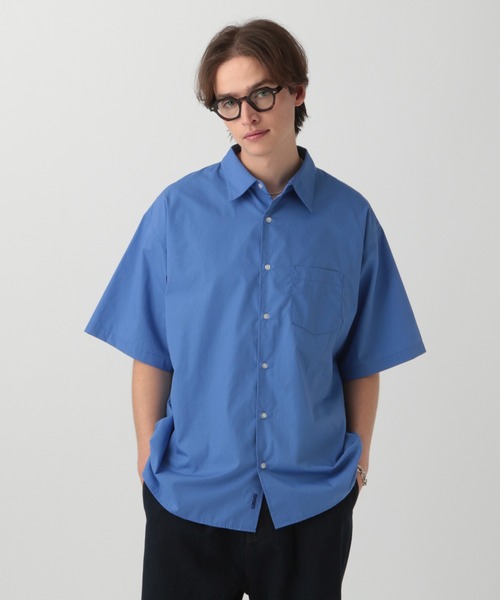 セール】【LURAKU】Half Sleeve Regular Collar Shirt - ルーズ